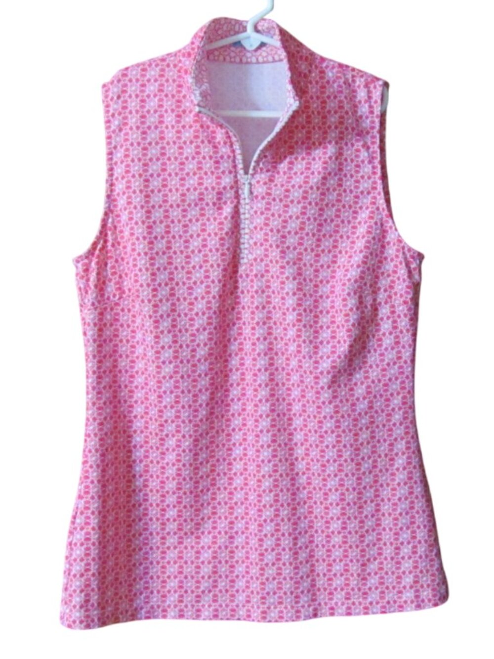 J. McLaughlin Sleeveless ¼ Zip Neckline Top Polo Shirt - Size XS